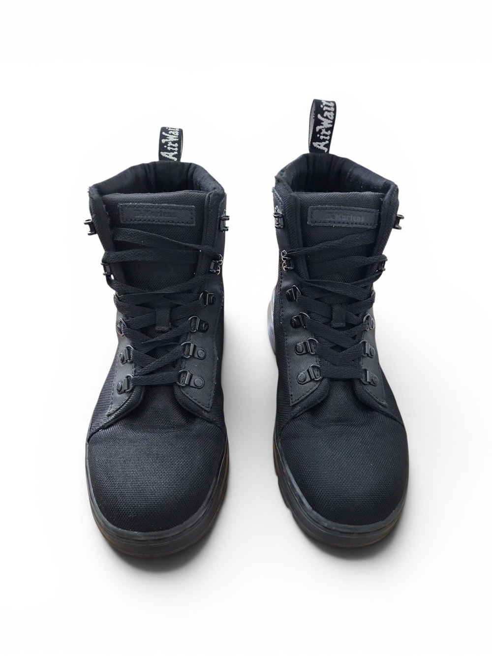 Dr. Martens Black Canvas Lace-Up Utility Boots - Picture 2 of 7